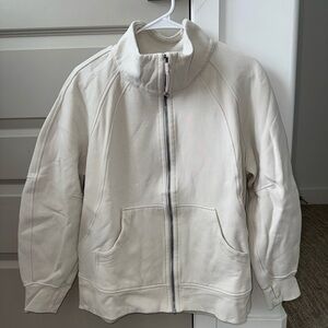 Lululemon Oversized Full Zip Scuba *Long in color Bone